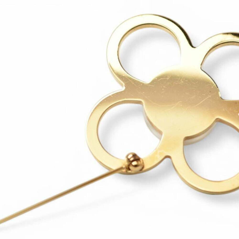 LOUIS VUITTON Brown Pearl Monogram Brooch - Picture 7 of 7